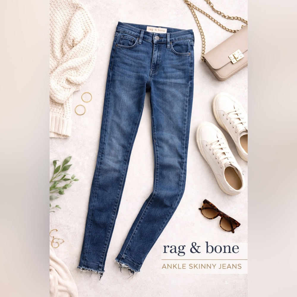 Rag & Bone Women's Dark Blue Skinny Jeans